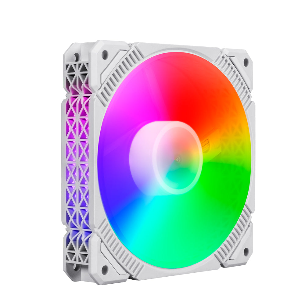 TrueNort Pc Case Fan 120mm RGB 6Pin 12V 3W White, Single Fan | LJ-120 TrueNort Pc Case Fan 120mm RGB 6Pin 12V 3W White, Single Fan | LJ-120